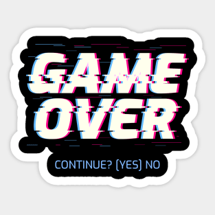 Game Over Sticker